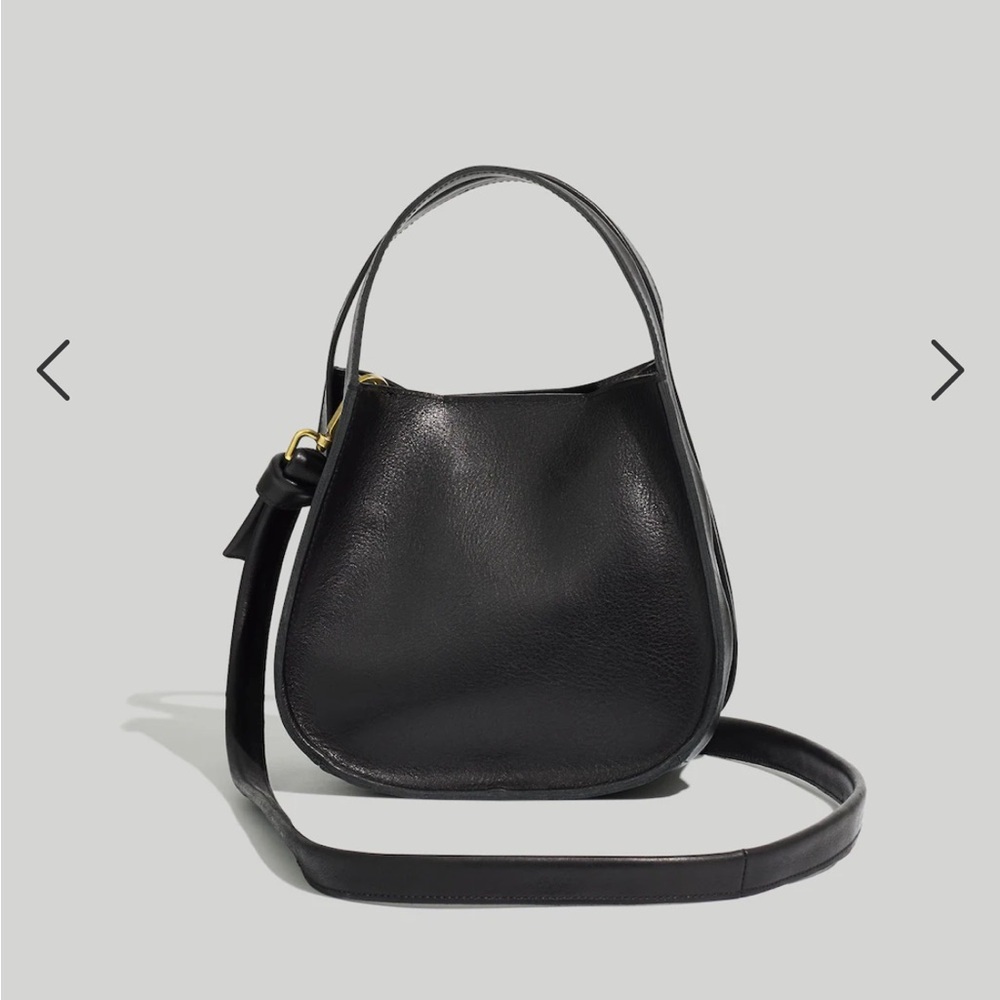 Madewell The Micro Sydney Crossbody Bag Black Leather